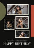 Load image into Gallery viewer, Here's to More Memories Multiple Photo Upload Birthday Card

