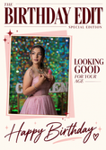 Load image into Gallery viewer, Funny Magazine Cover Photo Upload Birthday Card
