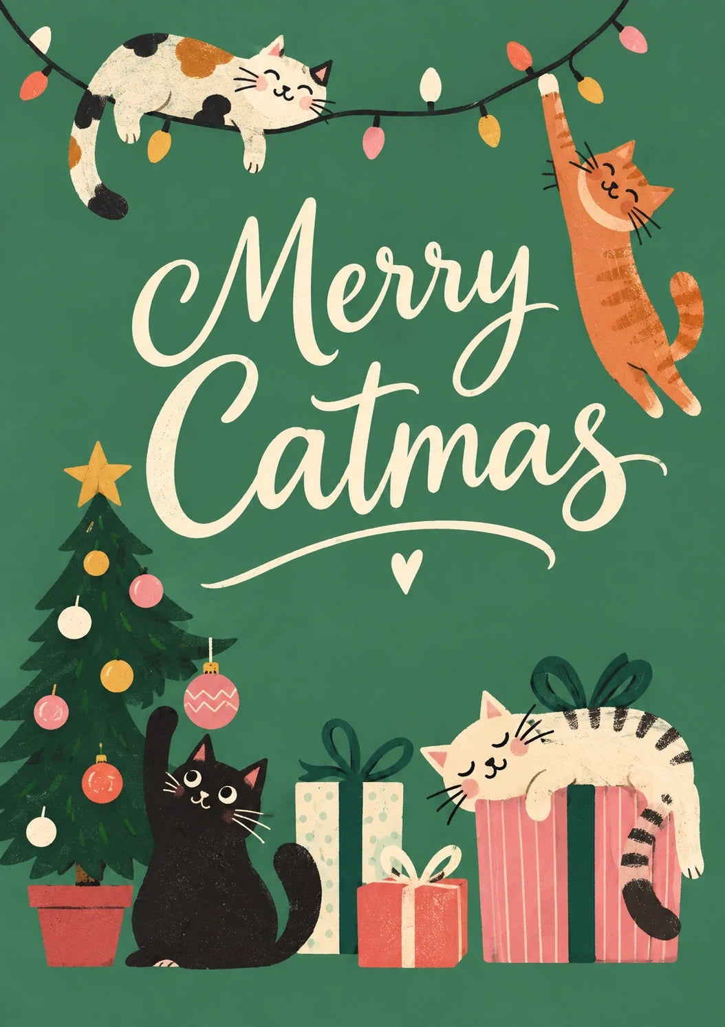Christmas - Personalised Card — with punch holes