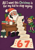 Load image into Gallery viewer, Christmas - Personalised Card — with punch holes

