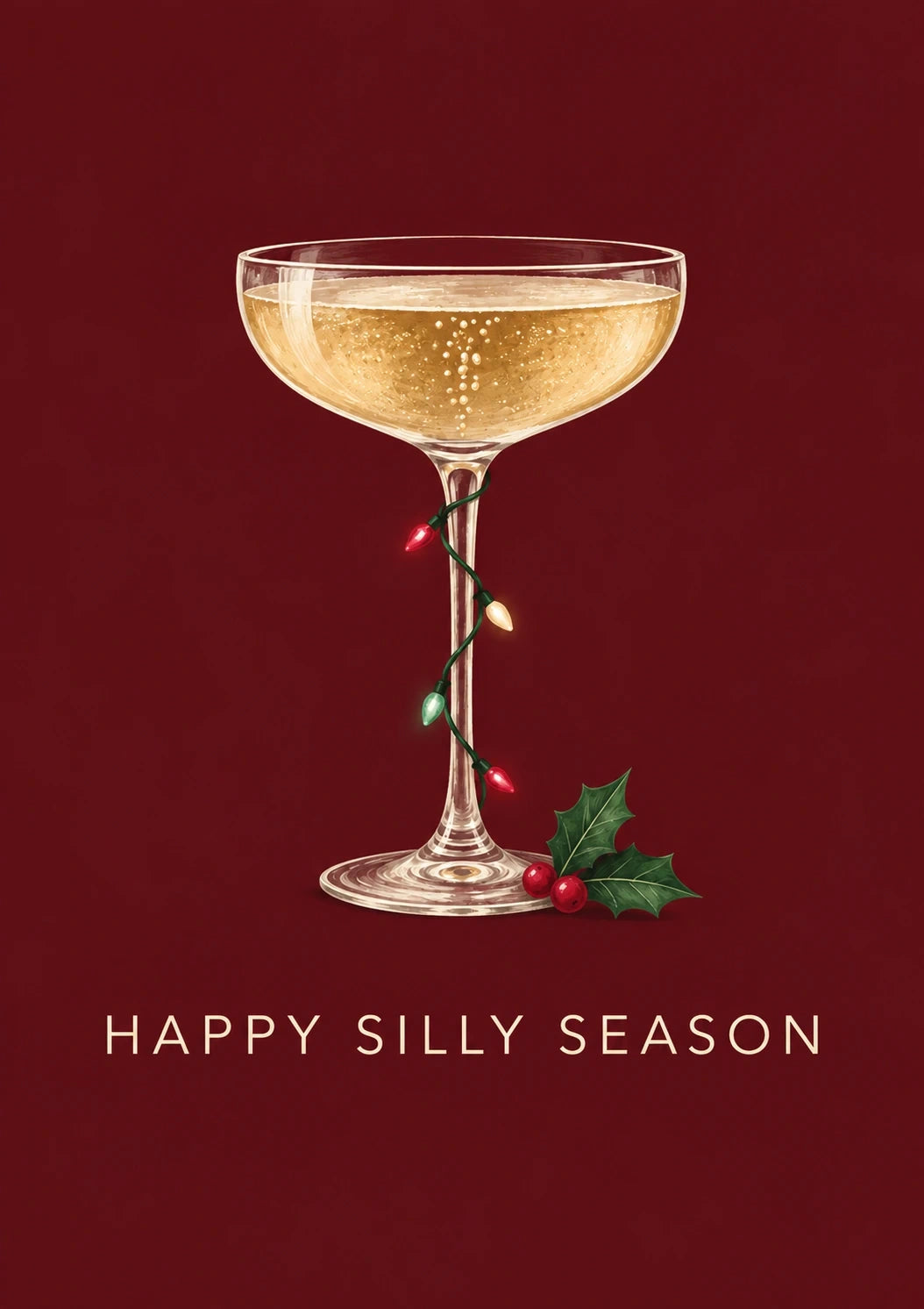 Christmas - Personalised Card — with punch holes