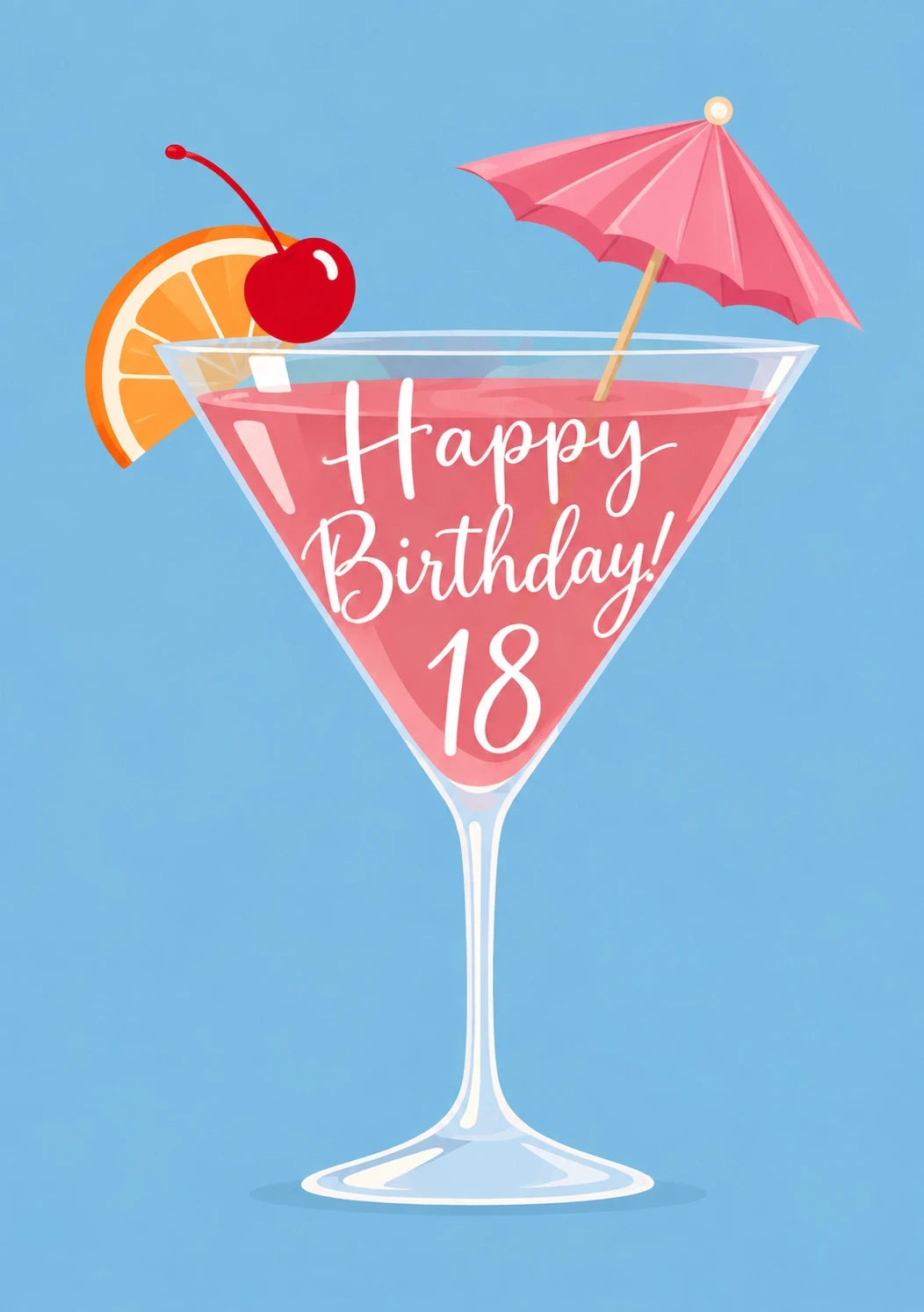 Birthdays - Personalised Card — with punch holes
