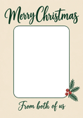 Load image into Gallery viewer, Christmas - Personalised Card — with punch holes

