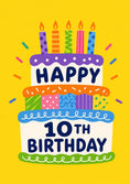 Load image into Gallery viewer, Birthdays - Personalised Card — with punch holes
