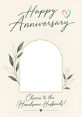 Load image into Gallery viewer, Cheers to the Handsome Husbands Photo Upload Anniversary Card
