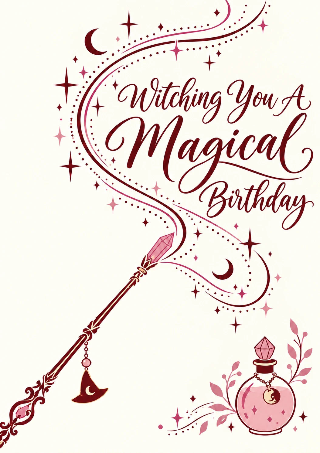 Witching You A Magical Birthday Halloween Card for Her