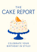 Load image into Gallery viewer, Cake Report Magazine Spoof Birthday Card
