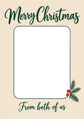 Load image into Gallery viewer, Holly Berries Photo Upload Christmas Card for Her
