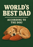 Load image into Gallery viewer, Funny World's Best Dog Dad Birthday Card for Him
