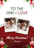 Load image into Gallery viewer, To the One I Love Photo Upload Christmas Card for Her
