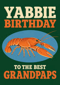 Load image into Gallery viewer, Funny Yabbie Crayfish Grandpaps Birthday Card for Him

