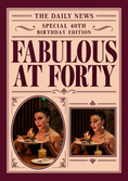 Load image into Gallery viewer, Funny Fabulous at Forty Newspaper Spoof Photo Upload 40th Birthday Card
