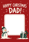 Load image into Gallery viewer, Christmas - Personalised Card — with punch holes
