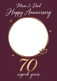 Load image into Gallery viewer, Anniversary - Personalised Card — with punch holes
