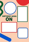 Load image into Gallery viewer, Birthdays - Personalised Card — with punch holes
