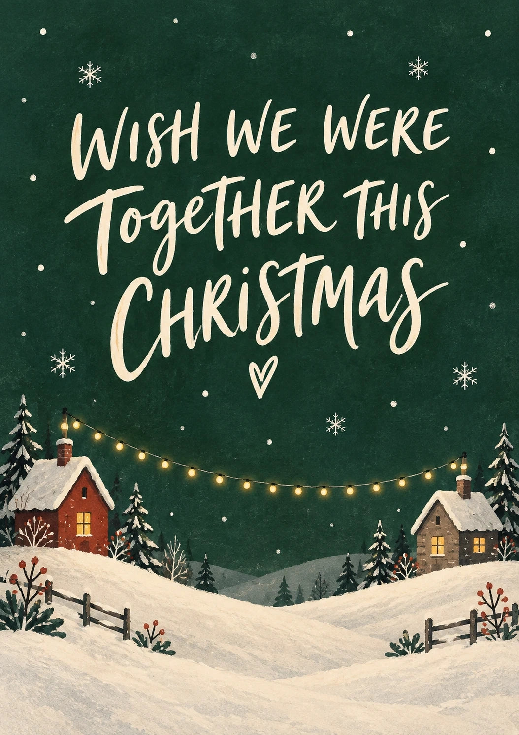 Christmas - Personalised Card — with punch holes