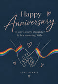 Load image into Gallery viewer, Anniversary - Personalised Card — with punch holes
