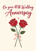 Load image into Gallery viewer, Anniversary - Personalised Card — with punch holes
