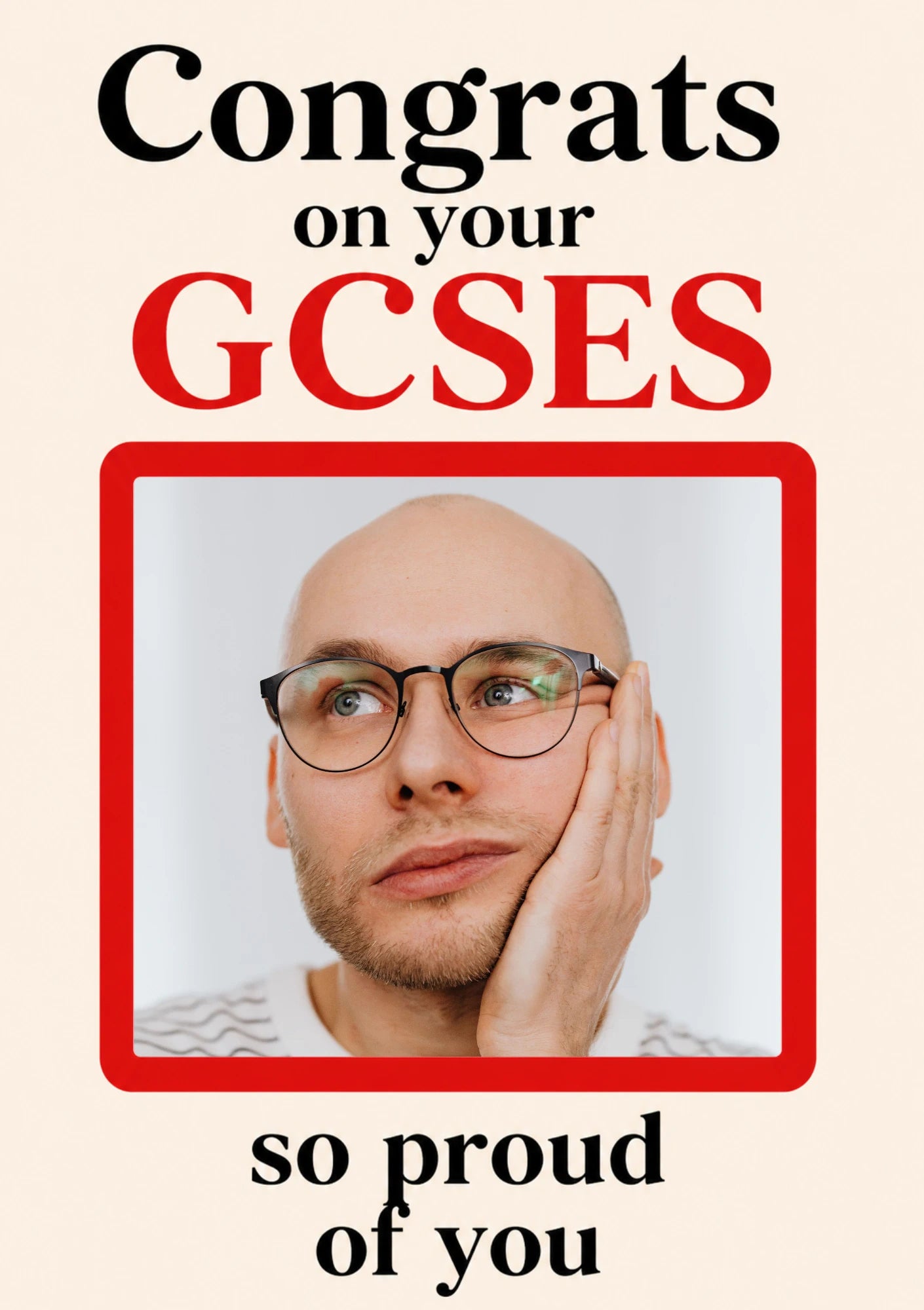 Congrats on Your GCSEs Photo Upload Congratulations Card