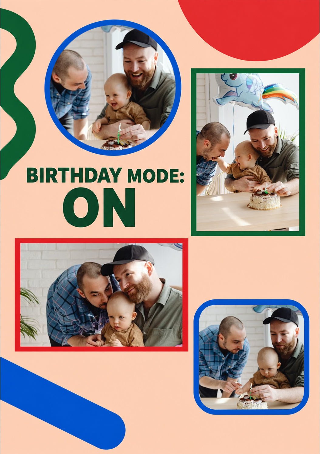 Birthday Mode On Photo Upload Birthday Card