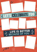 Load image into Gallery viewer, Let's Celebrate You Multiple Photo Upload Birthday Card
