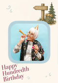 Load image into Gallery viewer, Birthdays - Personalised Card — with punch holes
