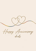 Load image into Gallery viewer, Anniversary - Personalised Card — with punch holes
