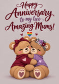 Load image into Gallery viewer, Anniversary - Personalised Card — with punch holes
