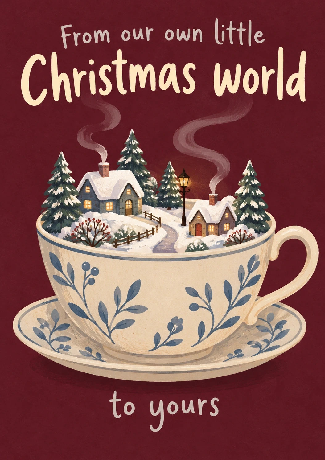 Christmas - Personalised Card — with punch holes
