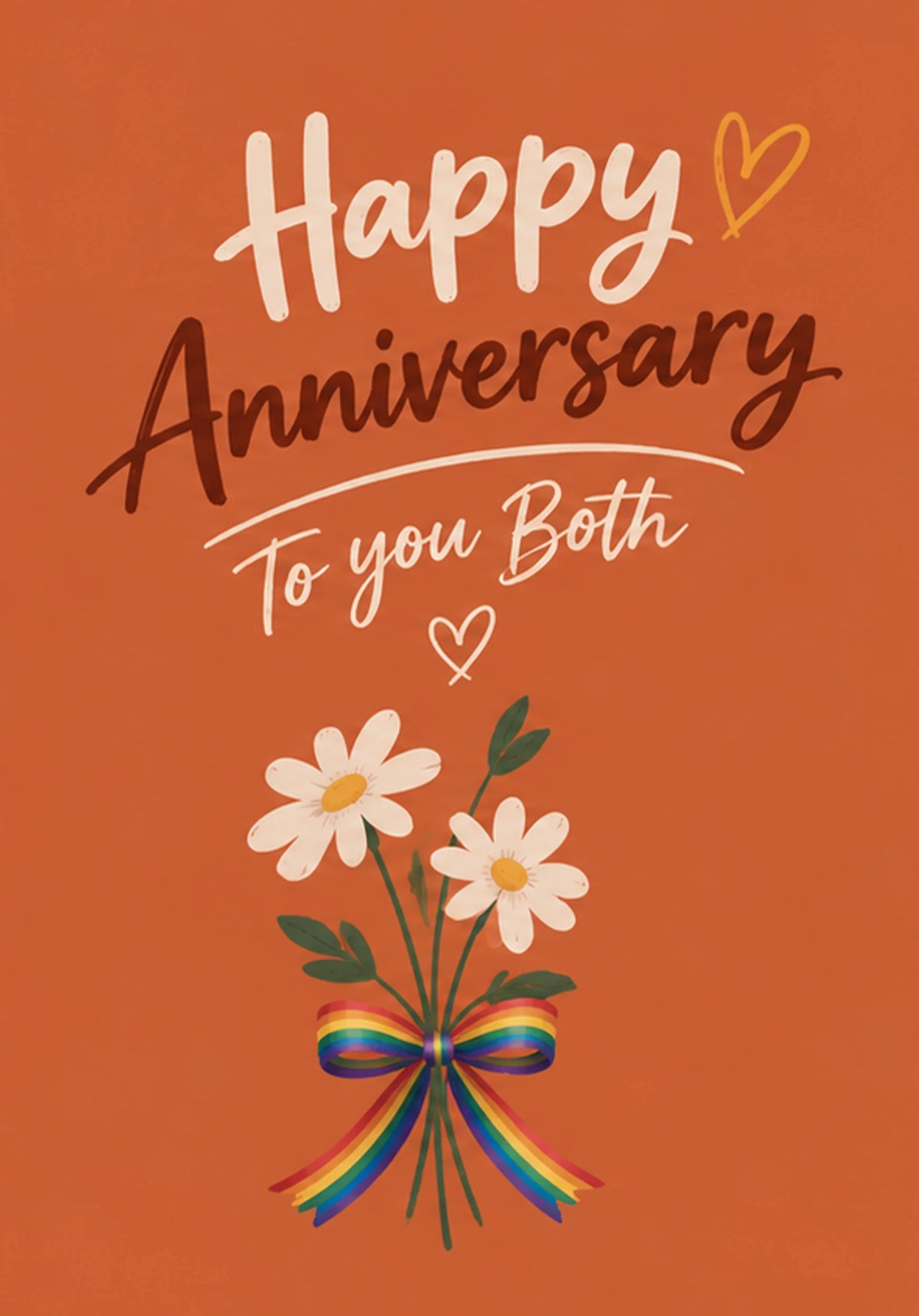 Anniversary - Personalised Card — with punch holes