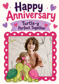 Load image into Gallery viewer, Funny Turtle-y Perfect Together Photo Upload Anniversary Card
