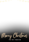 Load image into Gallery viewer, Gold String Lights Photo Upload Christmas Card for Her
