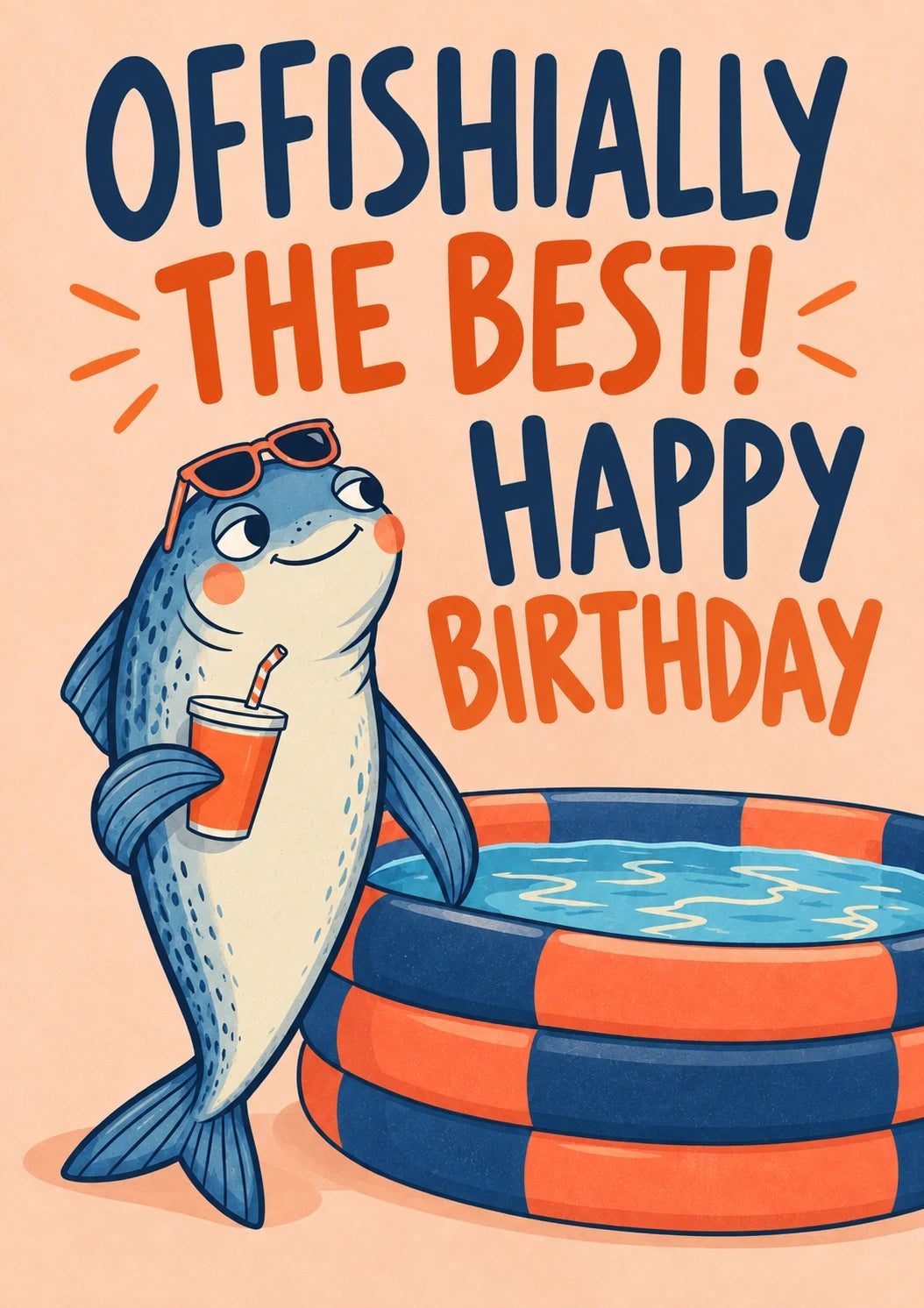 Birthdays - Personalised Card — with punch holes