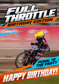 Load image into Gallery viewer, Full Throttle Racing Birthday Edition Photo Upload Birthday Card
