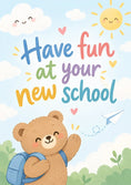 Load image into Gallery viewer, Back to school - Personalised Card — with punch holes
