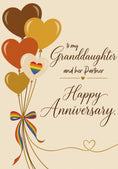 Load image into Gallery viewer, Anniversary - Personalised Card — with punch holes
