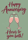 Load image into Gallery viewer, Anniversary - Personalised Card — with punch holes
