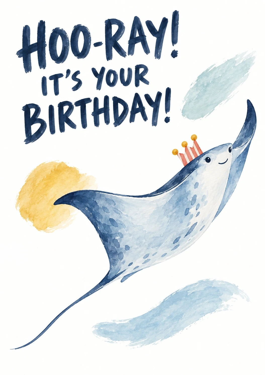 Birthdays - Personalised Card — with punch holes