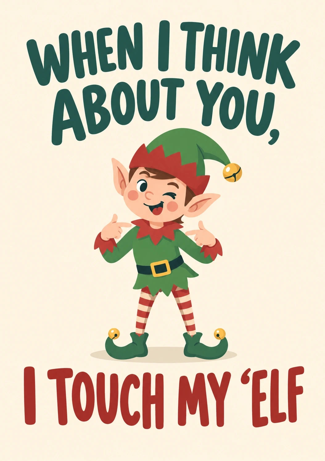 Christmas - Personalised Card — with punch holes