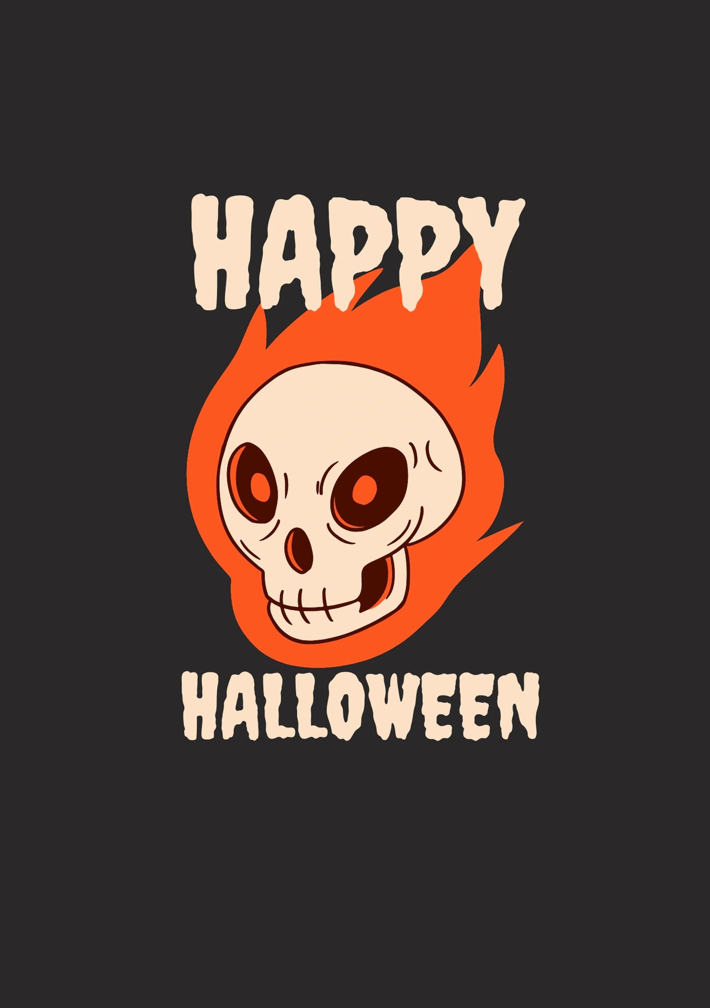 Halloween - Personalised Card — with punch holes