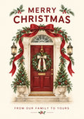 Load image into Gallery viewer, Christmas - Personalised Card — with punch holes
