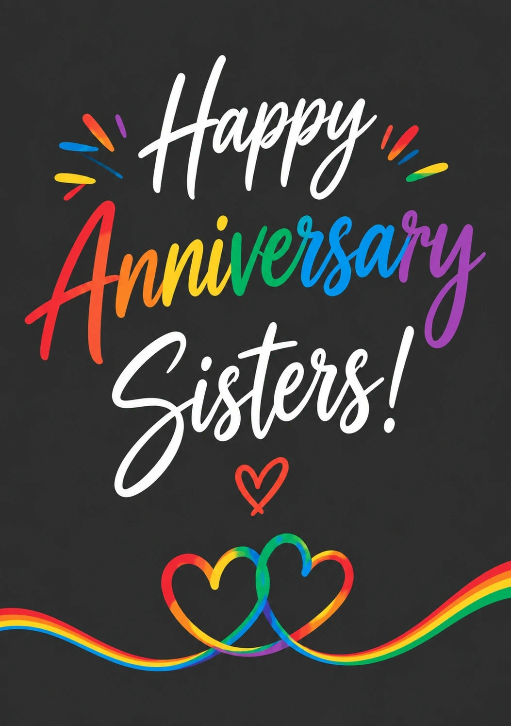 Anniversary - Personalised Card — with punch holes