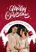 Load image into Gallery viewer, First Married Christmas Together Photo Upload Christmas Card
