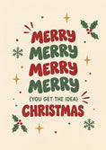 Load image into Gallery viewer, Christmas - Personalised Card — with punch holes
