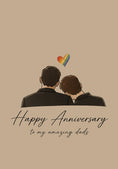 Load image into Gallery viewer, Anniversary - Personalised Card — with punch holes
