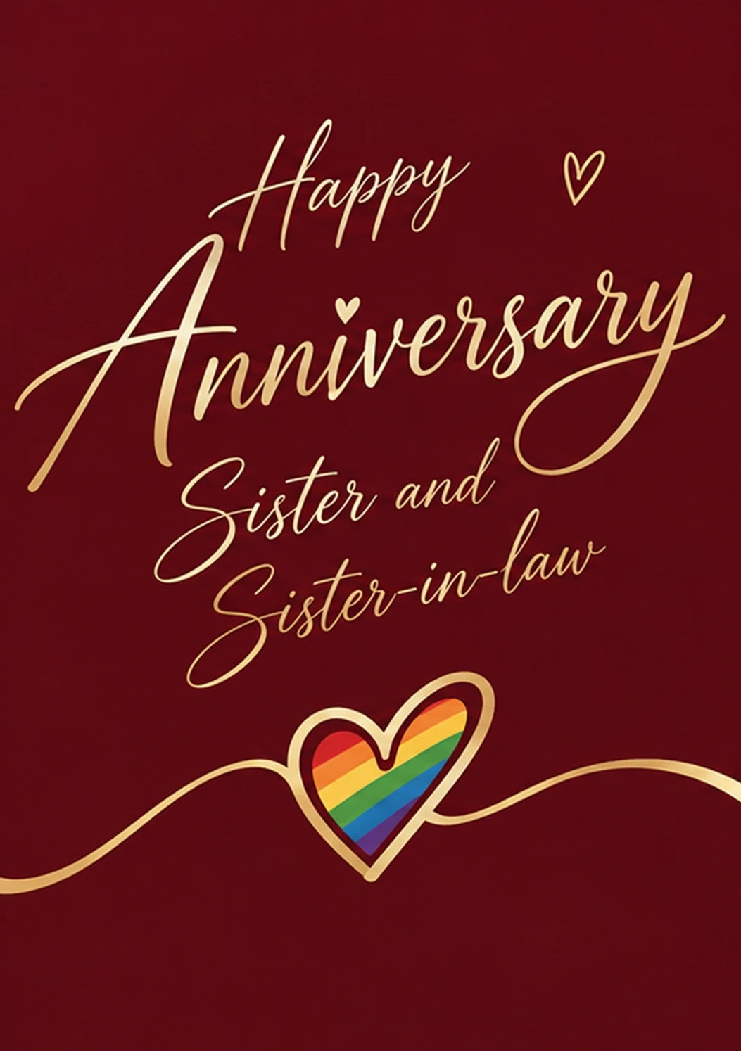 Anniversary - Personalised Card — with punch holes