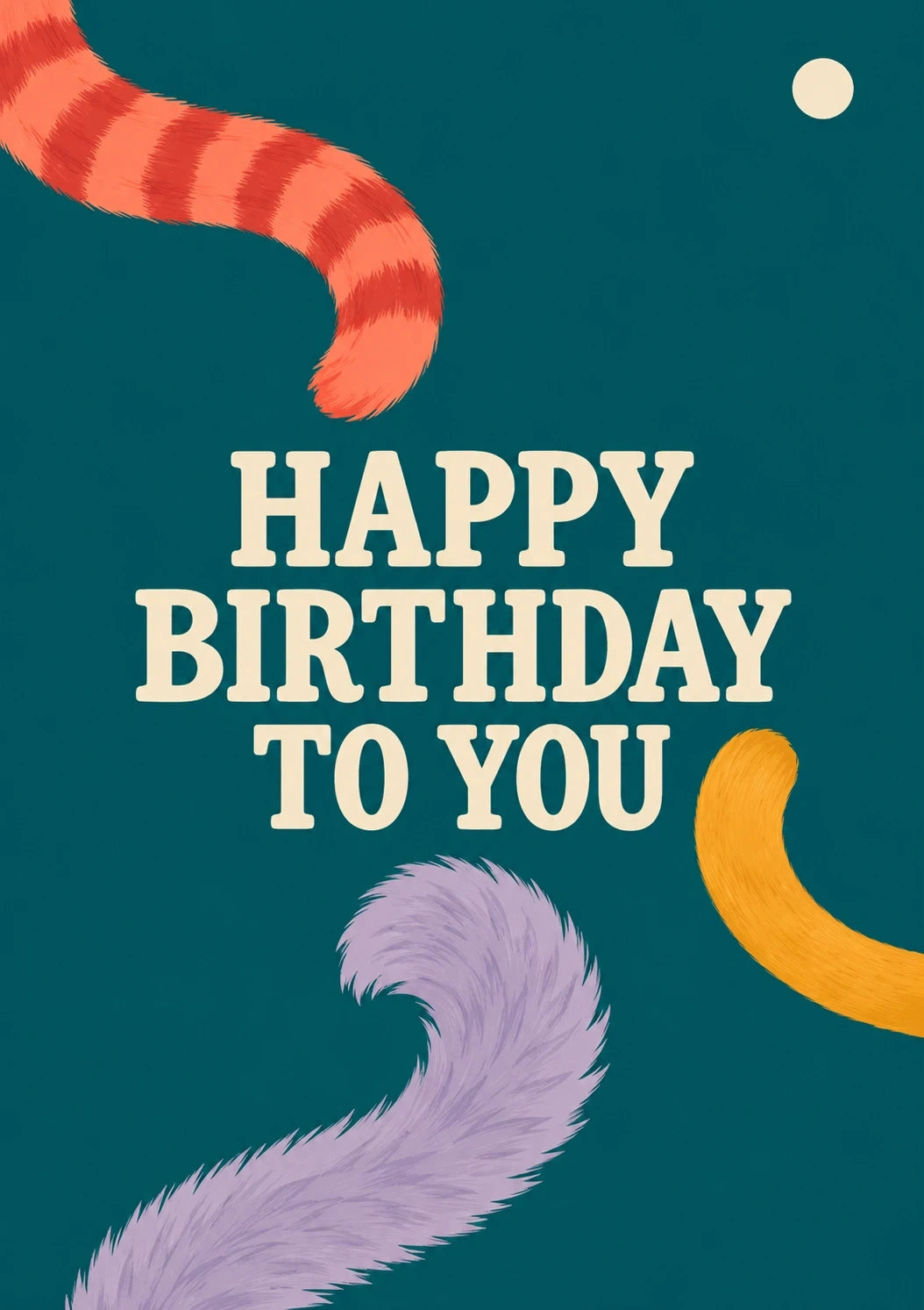 Birthdays - Personalised Card — with punch holes