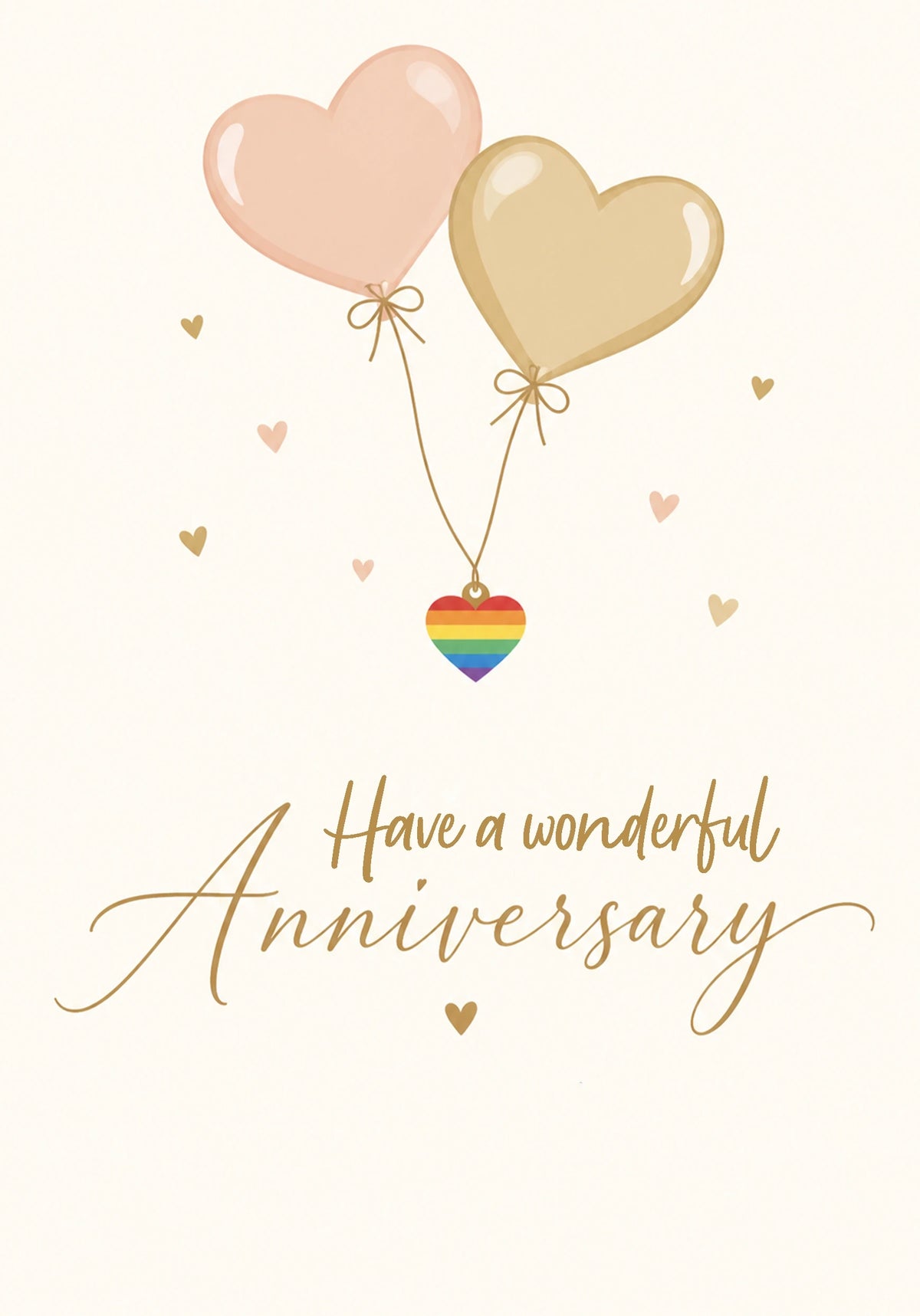 Anniversary - Personalised Card — with punch holes