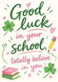 Load image into Gallery viewer, Back to school - Personalised Card — with punch holes
