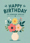 Load image into Gallery viewer, Floral Bouquet Vase 90th Birthday Card for Her
